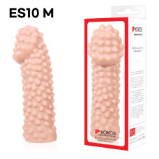Насадка на член Kokos Extreme Sleeve ES.10 розмір M, потовщувальна, стимулюючий рельєф