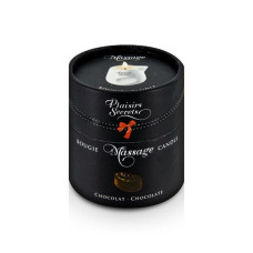 Масажна свічка Plaisirs Secrets Chocolate (80 мл) подарункова упаковка, керамічний посуд