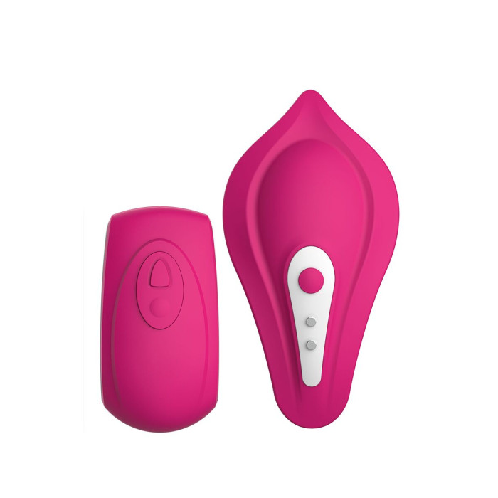 Вібратор у трусики Liebe Panty Vibe Recargable Cerise, нагрів до 39 °C, пульт, трусики S-M в комплекті