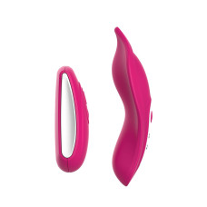 Вібратор у трусики Liebe Panty Vibe Recargable Cerise, нагрів до 39 °C, пульт, трусики S-M в комплекті