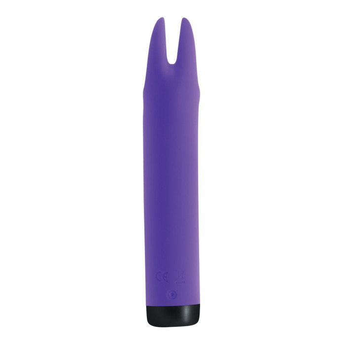Вібратор S Pleasures Bullets Amethyst, фіолетовий, з двома відростками, 10 режимів, діаметр 2,8 см