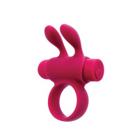 Ерекційне віброкільце S Pleasures Premium Rabbit Ring рожеве, зі знімною віброкулею та вушками