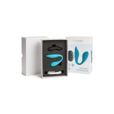 Подвійний вібратор S Pleasures Premium Delight, бірюзовий, для клітора та точки G, 10 режимів