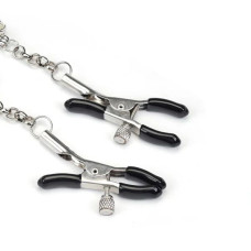 Затискачі для сосків із сердечком Liebe Seele Glow-in-dark Nipple Clamps Blue, світяться в темряві
