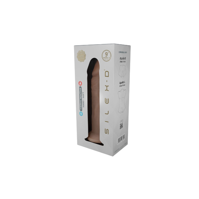 Фалоімітатор SilexD Flesh (MODEL 2 size 9in) Liquid Silicone, підходить для торса Apollo S і L