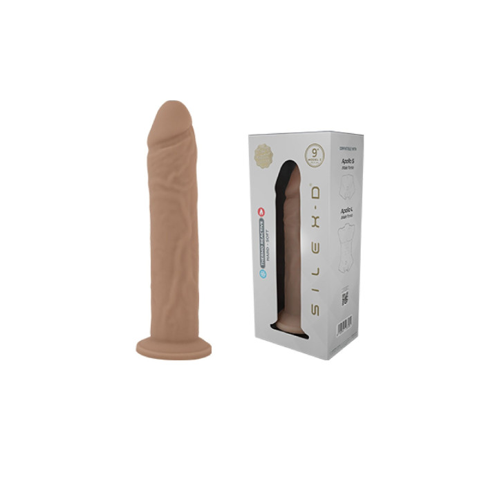 Фалоімітатор SilexD Flesh (MODEL 2 size 9in) Liquid Silicone, підходить для торса Apollo S і L