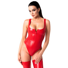 Боді Noir Handmade F352 Red powerwetlook body - S