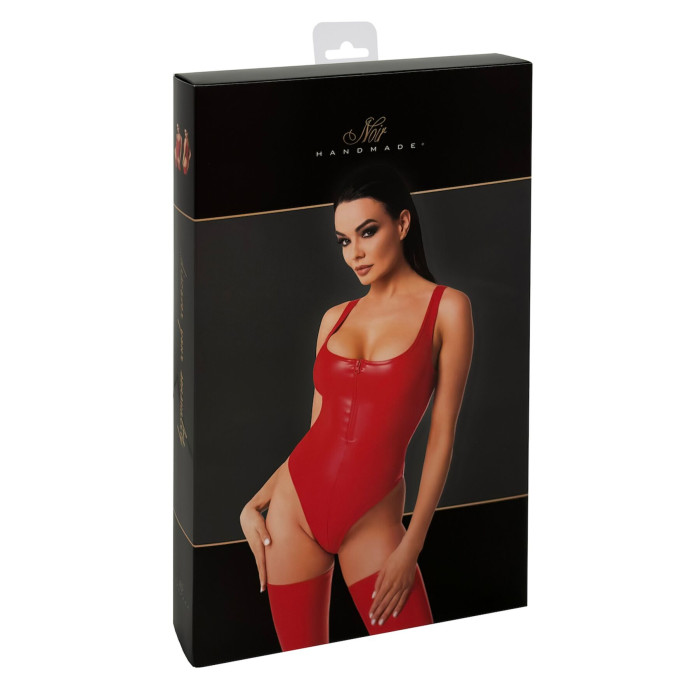 Боді Noir Handmade F352 Red powerwetlook body - M