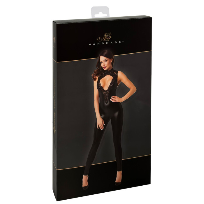 Комбінезон Noir Handmade F342 Powerwetlook and lace overall - XXL