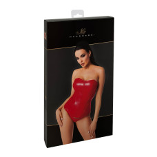 Корсет Noir Handmade F355 Red powerwetlook corset - M