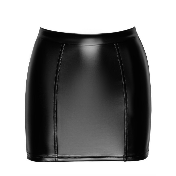 Спідниця Noir Handmade F341 Powerwetlook and lace skirt - XXL