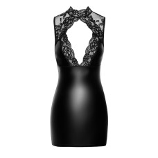 Сукня Noir Handmade F343 Powerwetlook and lace mini skirt - XL