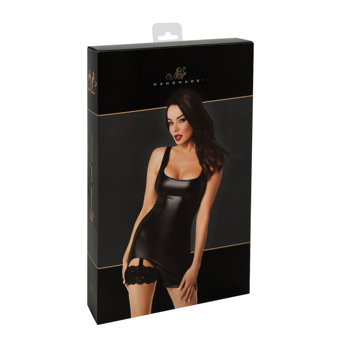 Сукня Noir Handmade F344 Powerwetlook dress with garter - 3XL