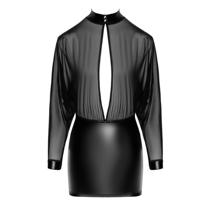 Сукня Noir Handmade F348 Powerwetlook and tulle dress - XXL