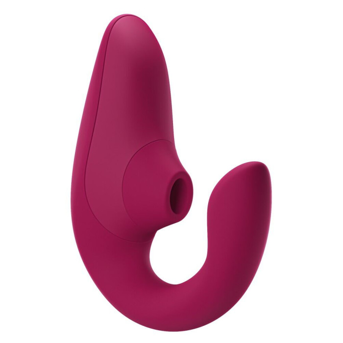 Вагінально-кліторальний стимулятор Womanizer Blend Vibrant Pink, вібрація + вакуум, 2 мотори