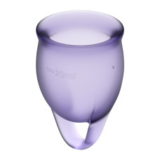 Набір менструальних чаш Satisfyer Feel Confident (lila), 15мл та 20мл, без мішечка