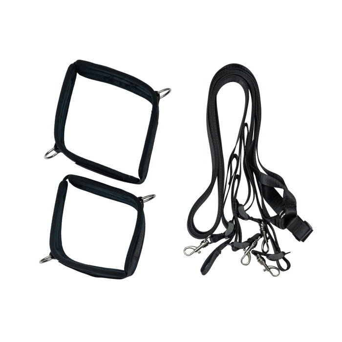 Розтяжка на ліжко Punishment – 5-Piece Bed Restraint Kit – Black, 5 предметів