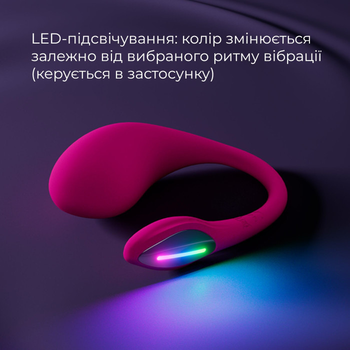 Смарт-віброяйце Lovense Lush 4, дуже потужне, швидке заряджання, LED-підсвічування