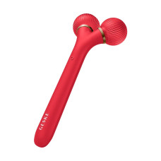 Електронний ультразвуковий ролик для обличчя GESKE Sonic Facial Roller 4в1 red
