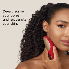 Електронна звукова термо щітка для обличчя GESKE Sonic Thermo Facial Brush 6в1 red