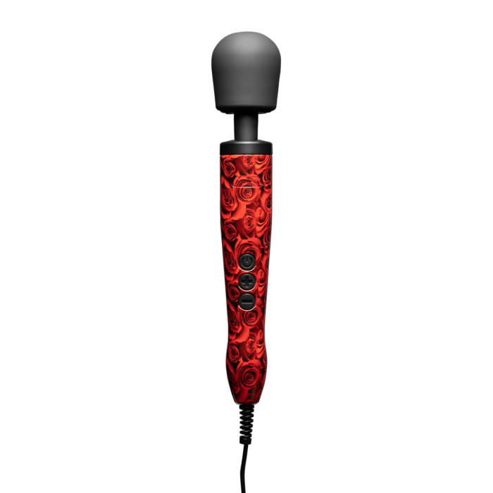 Вібромасажер DOXY Original ROSE PATTERN, дуже потужний, живлення 220В, пульсівні вібрації