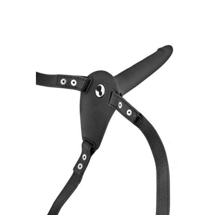 Страпон з вібрацією Fetish Tentation Vibrating Strap-On with Dildo Black (м'ята паковання!!!)
