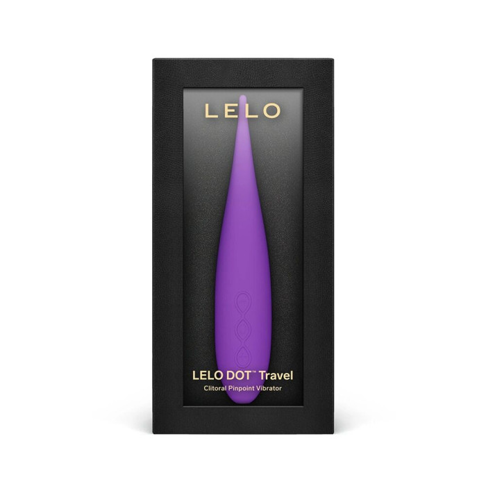 Кліторальний вібратор LELO DOT Travel Purple, точкова стимуляція, 8 режимів