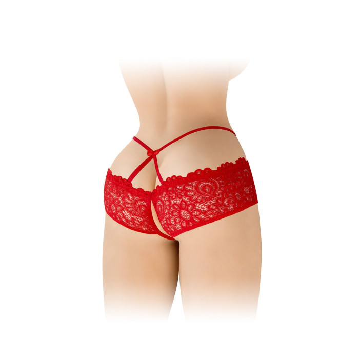 Трусики з відкритим доступом Fashion Secret Celia Red, лямки на талії