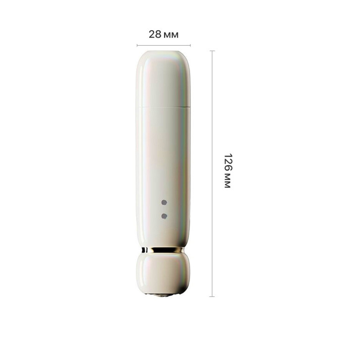 Вакуумний кліторальний стимулятор Zalo Lia Floral White, 3 насадки, 3 режими, різна інтенсивність
