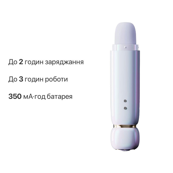 Вакуумний кліторальний стимулятор Zalo Lia Lavender Purple, 3 насадки, 3 режими, різна інтенсивність