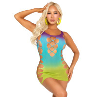 Сукня Leg Avenue Seamless Ombre Faux Lace Up Mini Dress One Size Ocean