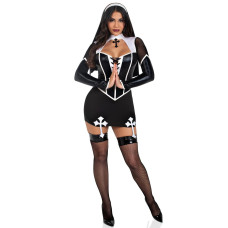 Костюм черниці Leg Avenue Holy Hottie Dress XS