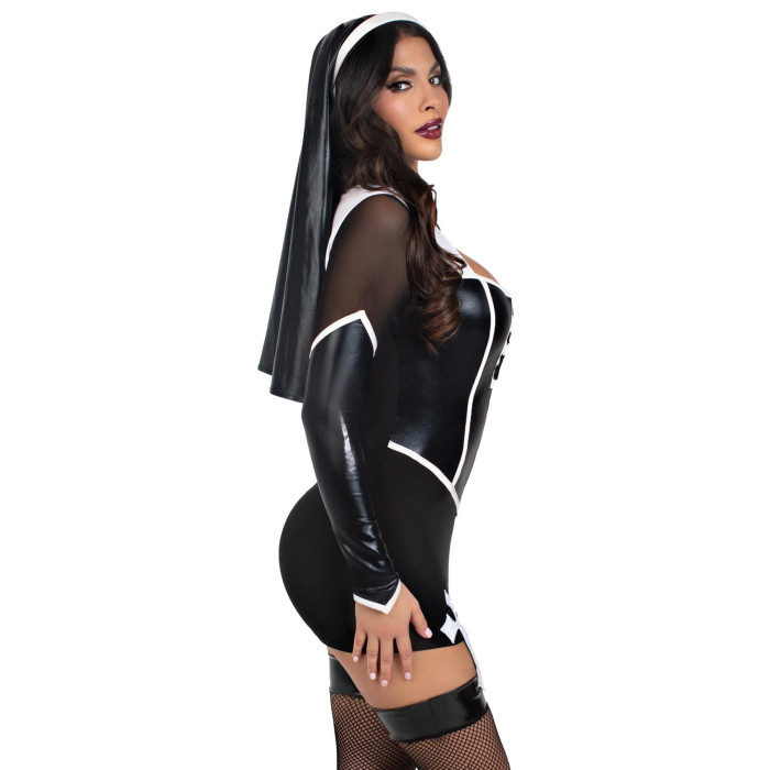 Костюм черниці Leg Avenue Holy Hottie Dress S