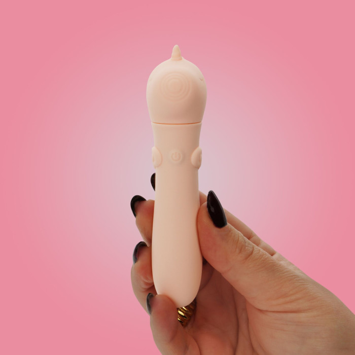 Вібратор-єдиноріжка Unihorn USB Bullet – Heart Throb, віброкуля, USB-зарядка, 10 режимів